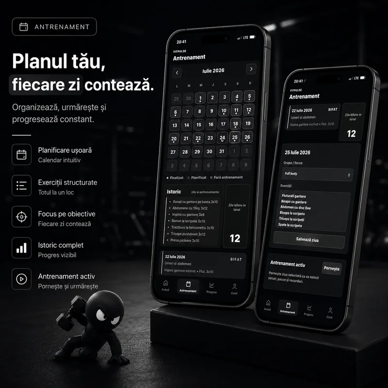 Postare FitPulse: planul tău de antrenament